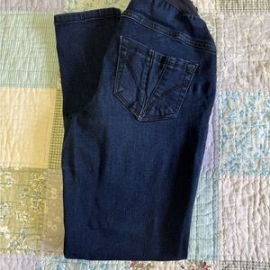 Indigo Blue Dark Denim Maternity Pants - Women's Size PXS